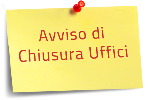 Chiusura Ufficio Anagrafe e Stato Civile